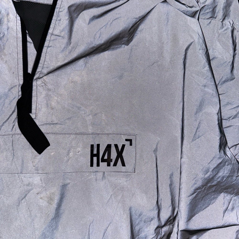 H4X reflective silver pullover jacket XL